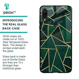 Abstract Green Glass Case For Xiaomi Redmi Note 7S