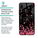 Heart Rain Fall Glass Case For Xiaomi Redmi Note 7S