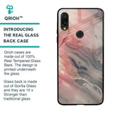 Pink And Grey Marble Glass Case For Xiaomi Redmi Note 7S