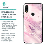 Diamond Pink Gradient Glass Case For Xiaomi Redmi Note 7S
