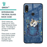 Kitty In Pocket Glass Case For Xiaomi Redmi Note 7S