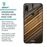 Diagonal Slash Pattern Glass Case for Xiaomi Redmi Note 7S