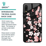 Black Cherry Blossom Glass Case for Xiaomi Redmi Note 7S