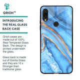 Vibrant Blue Marble Glass Case for Xiaomi Redmi Note 7S