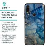 Blue Cool Marble Glass Case for Xiaomi Redmi Note 7S