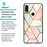 Geometrical Marble Glass Case for Xiaomi Redmi Note 7S