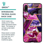 Electroplated Geometric Marble Glass Case for Xiaomi Redmi Note 7S