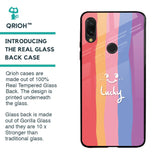 Lucky Abstract Glass Case for Xiaomi Redmi Note 7S