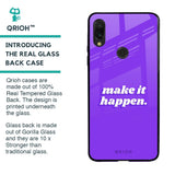 Make it Happen Glass Case for Xiaomi Redmi Note 7S