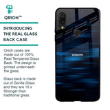 Blue Rough Abstract Glass Case for Xiaomi Redmi Note 7S