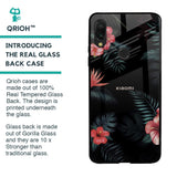 Tropical Art Flower Glass Case for Xiaomi Redmi Note 7S