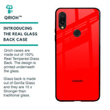 Blood Red Glass Case for Xiaomi Redmi Note 7S