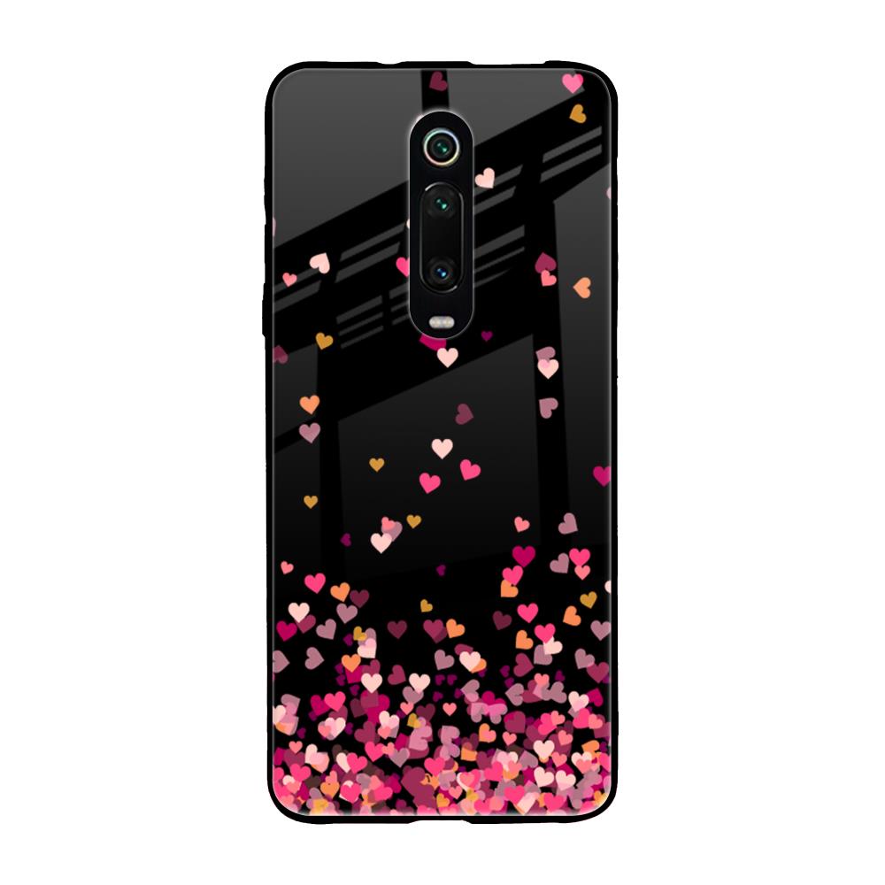 Heart Rain Fall Xiaomi Redmi K20 Glass Back Cover Online