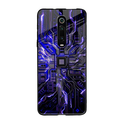 Techno Color Pattern Xiaomi Redmi K20 Glass Back Cover Online