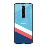 Pink & White Stripes Xiaomi Redmi K20 Glass Back Cover Online