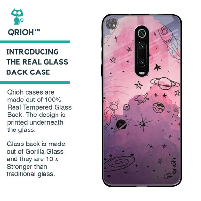 Space Doodles Glass Case for Xiaomi Redmi K20