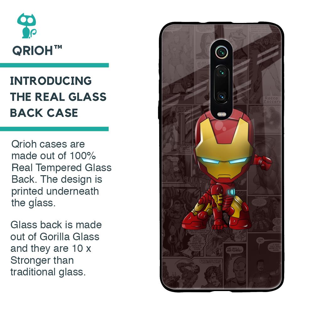 Angry Baby Super Hero Glass Case for Xiaomi Redmi K20