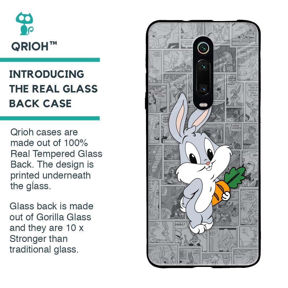 Cute Baby Bunny Glass Case for Xiaomi Redmi K20