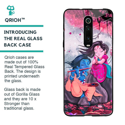 Radha Krishna Art Glass Case for Xiaomi Redmi K20