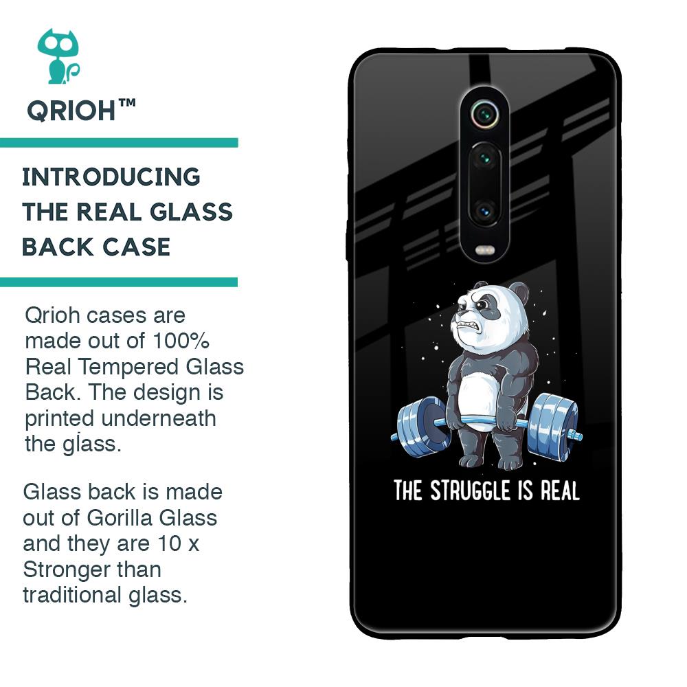 Real Struggle Glass Case for Xiaomi Redmi K20