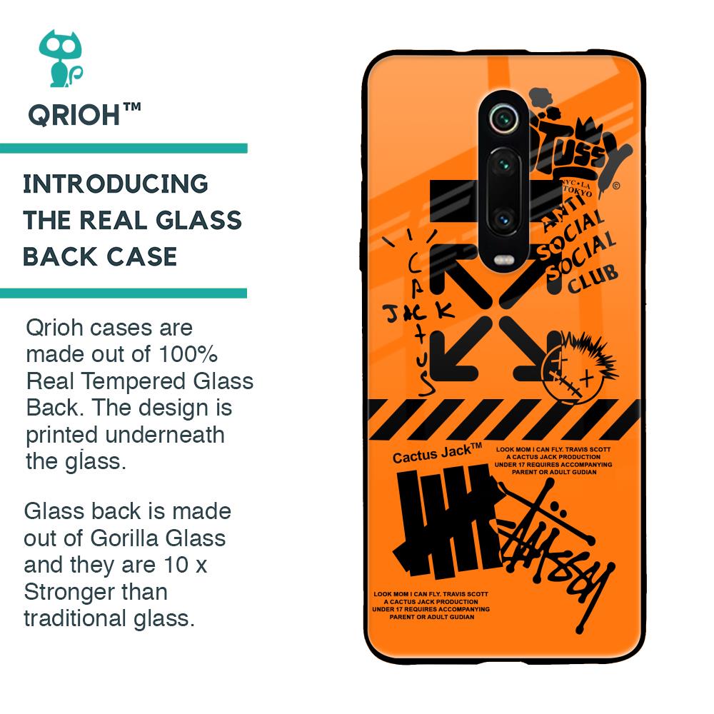 Anti Social Club Glass Case for Xiaomi Redmi K20
