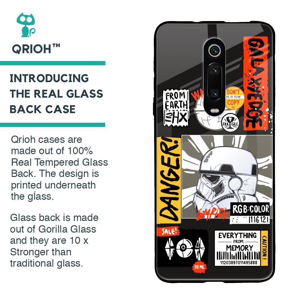 Galaxy Edge Glass Case for Xiaomi Redmi K20