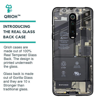 Skeleton Inside Glass Case for Xiaomi Redmi K20
