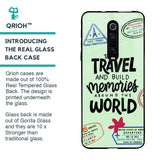 Travel Stamps Glass Case for Xiaomi Redmi K20