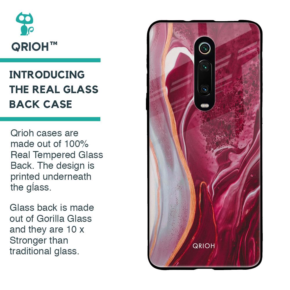 Crimson Ruby Glass Case for Xiaomi Redmi K20