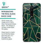 Abstract Green Glass Case For Xiaomi Redmi K20