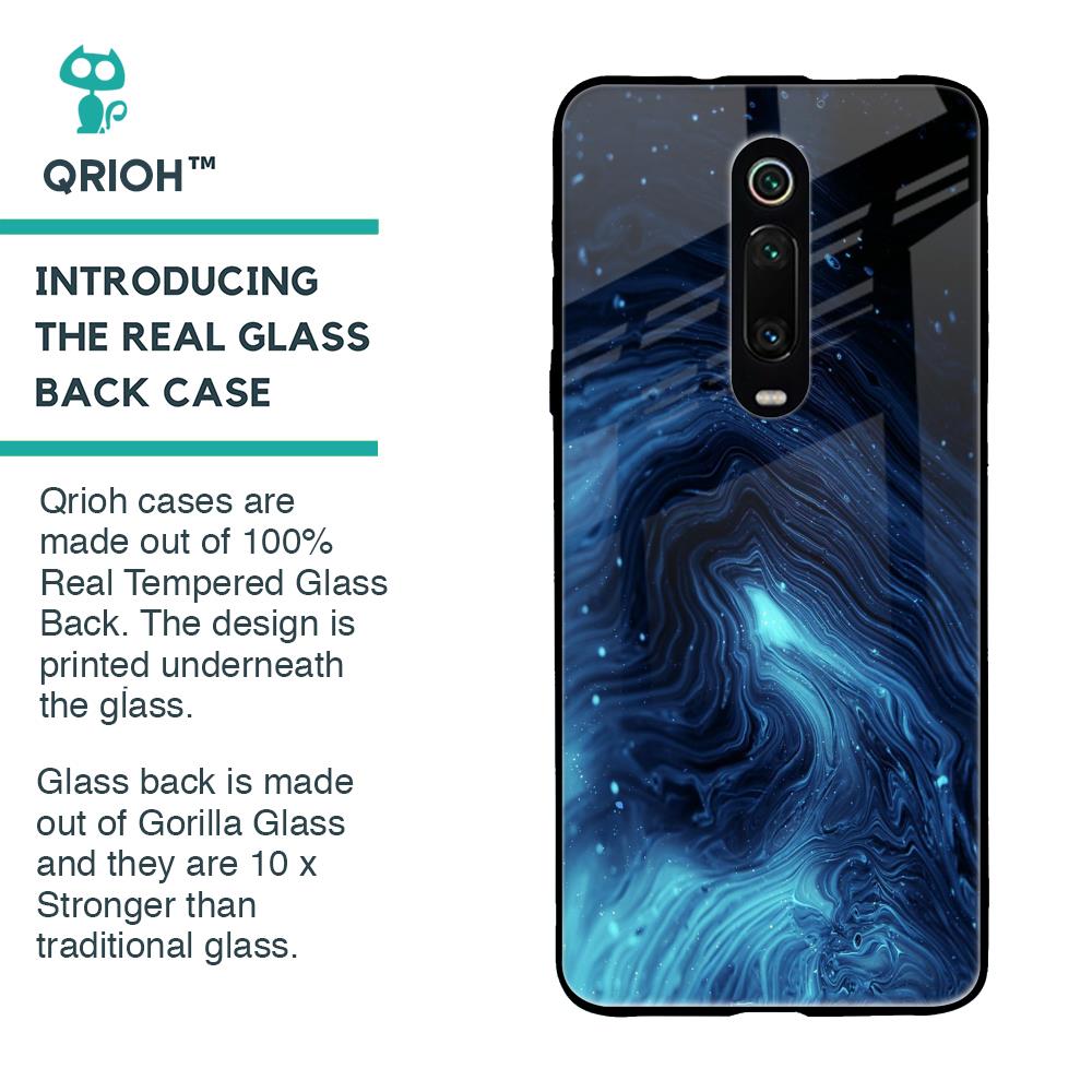 Dazzling Ocean Gradient Glass Case For Xiaomi Redmi K20