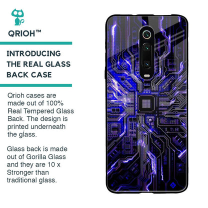 Techno Color Pattern Glass Case For Xiaomi Redmi K20