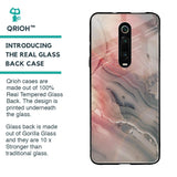Pink And Grey Marble Glass Case For Xiaomi Redmi K20