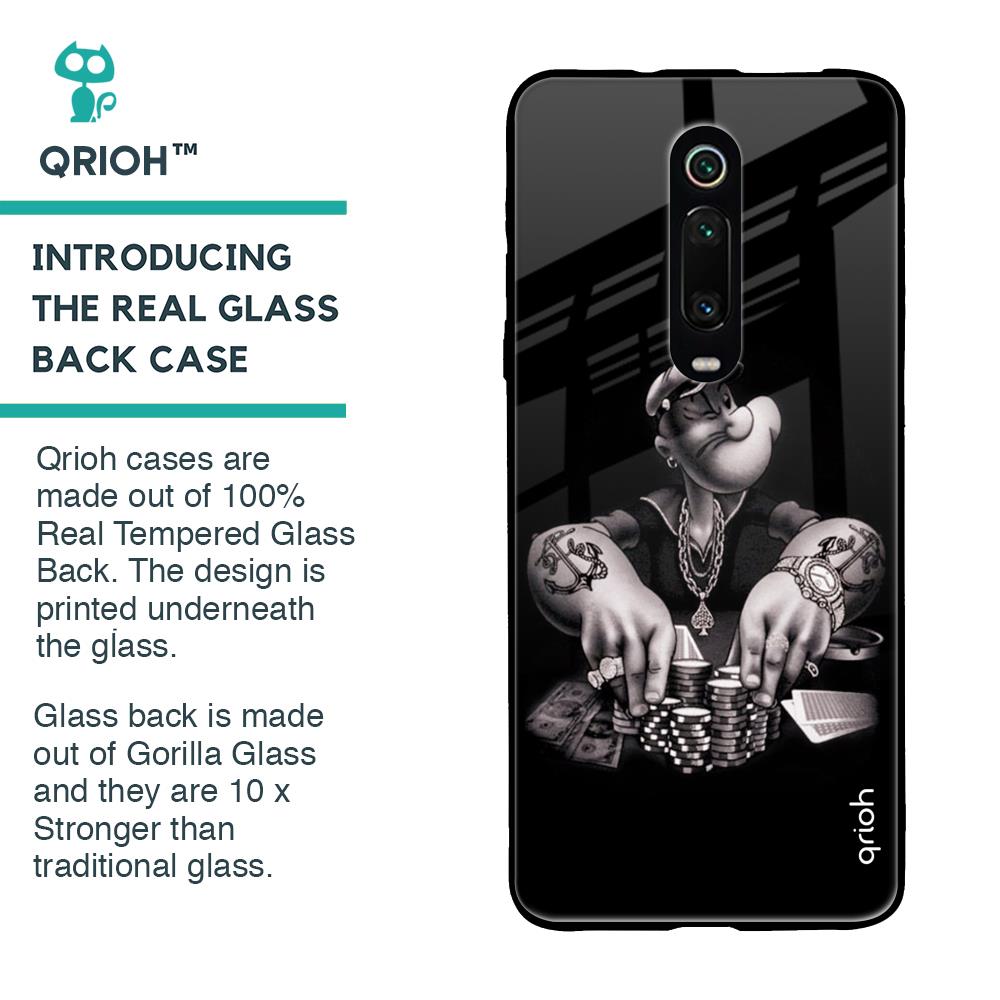 Gambling Problem Glass Case For Xiaomi Redmi K20