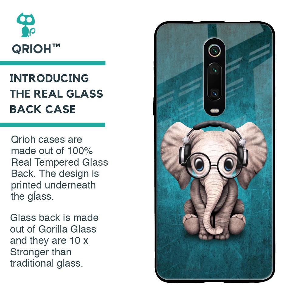 Adorable Baby Elephant Glass Case For Xiaomi Redmi K20