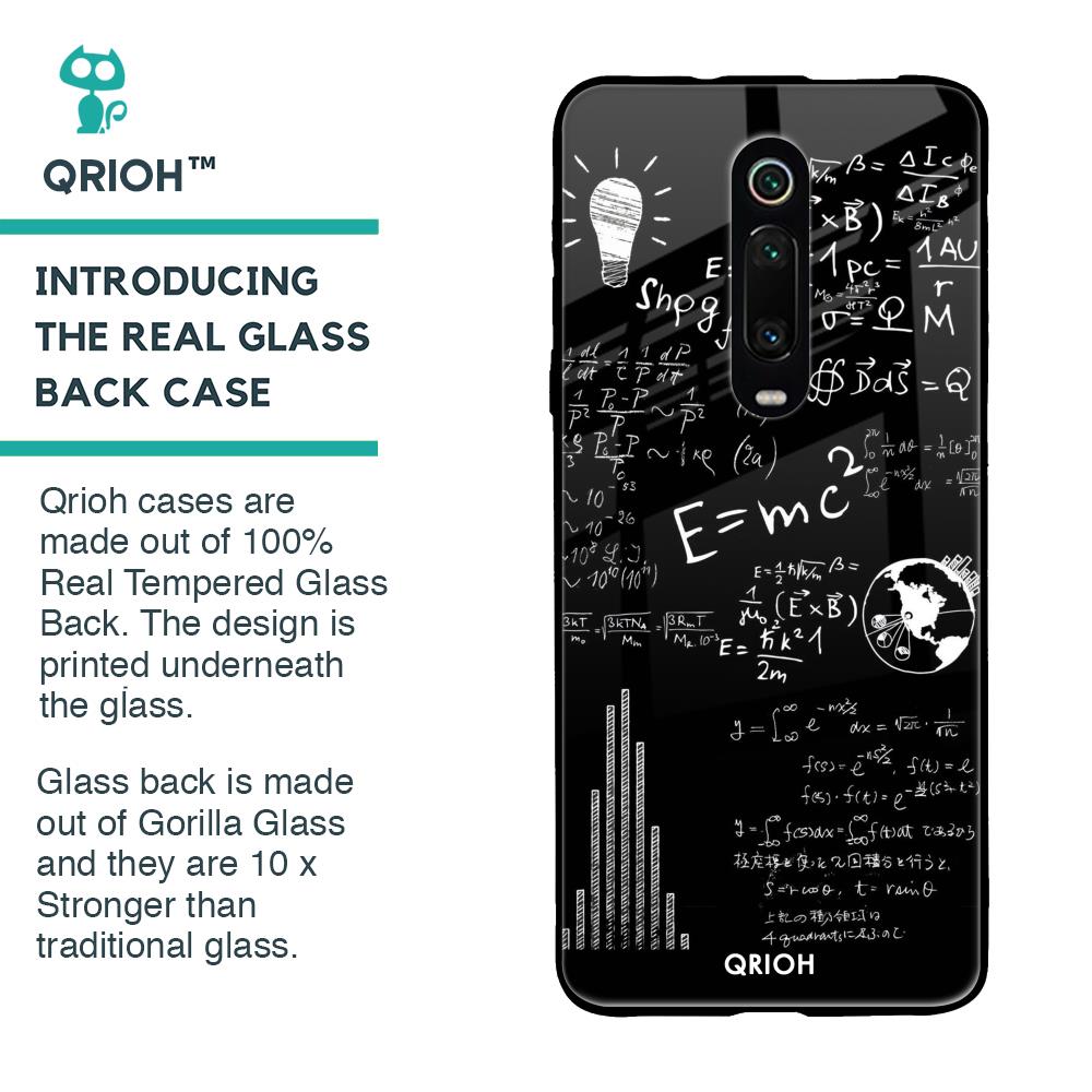 Funny Math Glass Case for Xiaomi Redmi K20