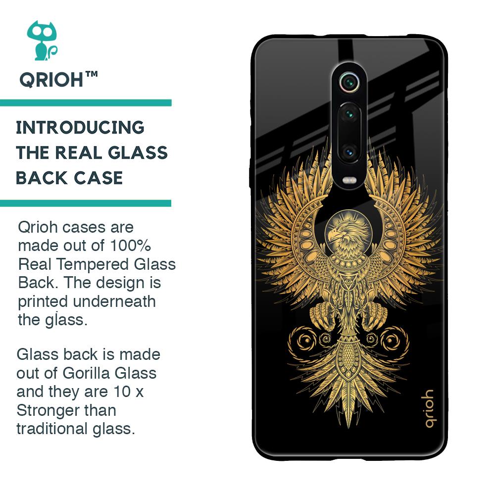 Mythical Phoenix Art Glass Case for Xiaomi Redmi K20