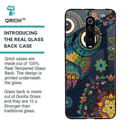 Owl Art Glass Case for Xiaomi Redmi K20