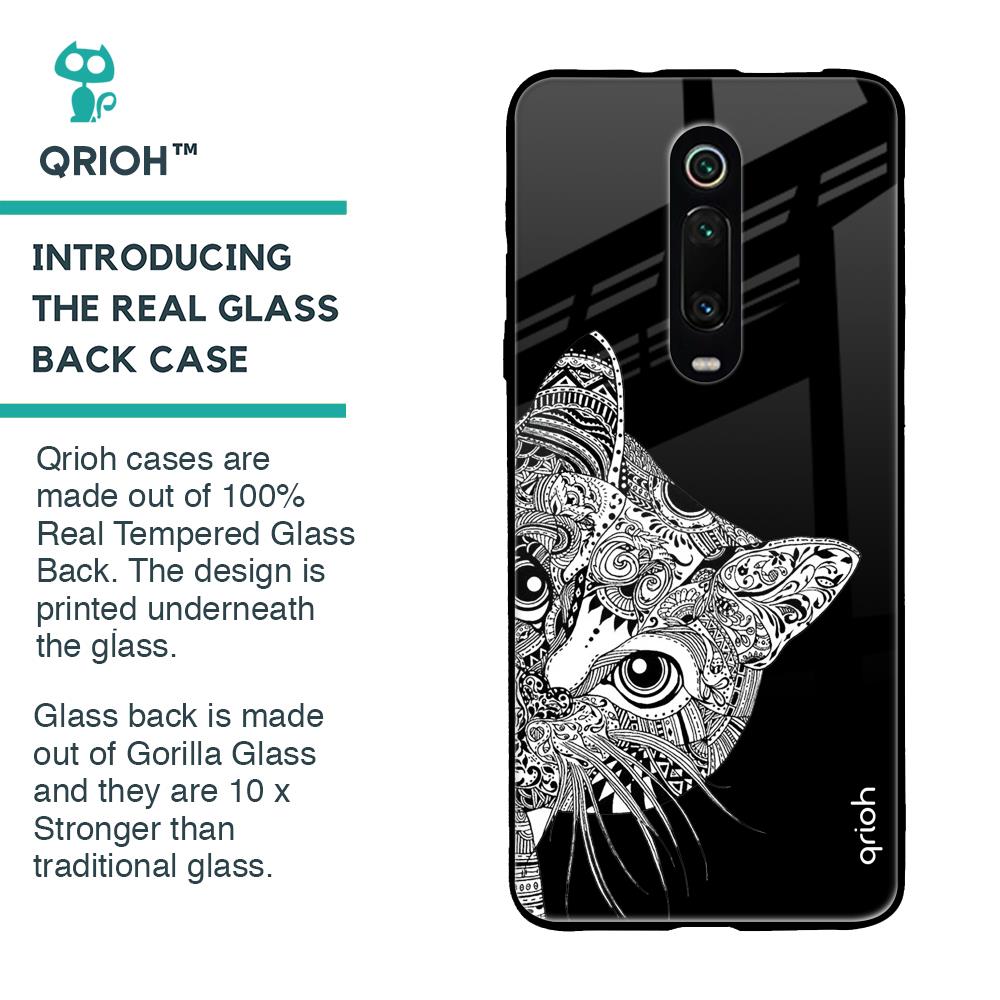 Kitten Mandala Glass Case for Xiaomi Redmi K20