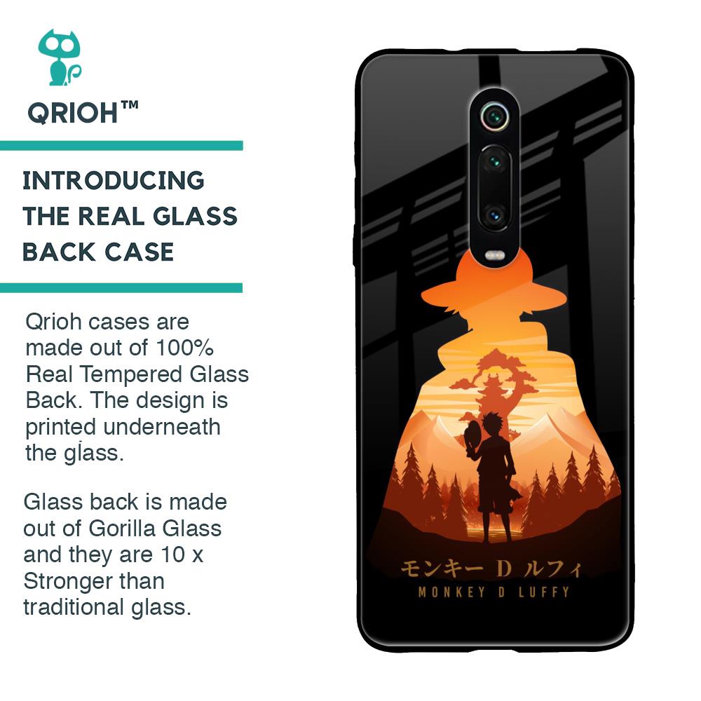 Luffy One Piece Glass Case for Xiaomi Redmi K20