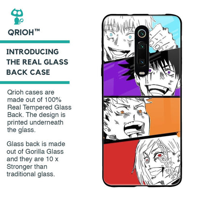 Anime Sketch Glass Case for Xiaomi Redmi K20