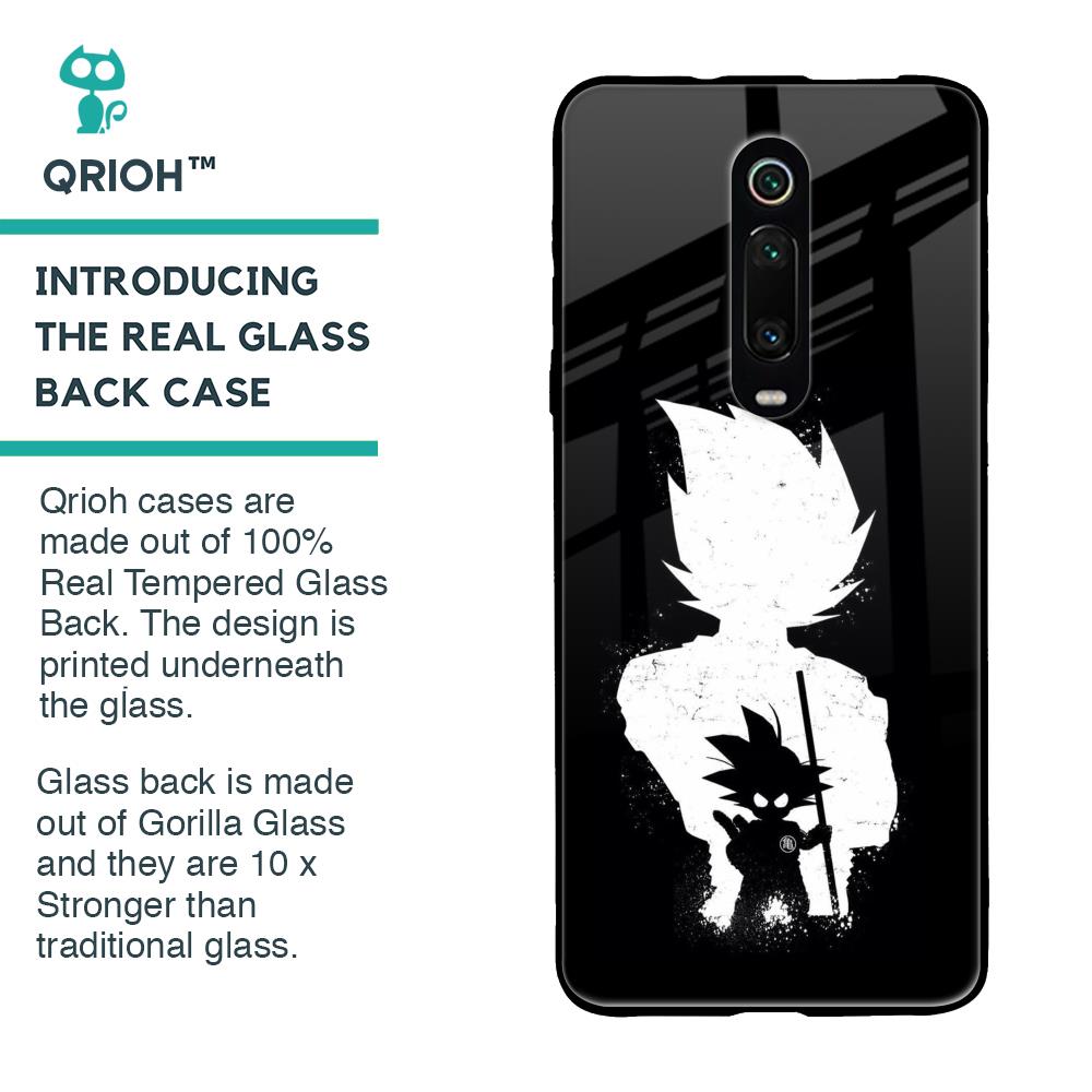 Monochrome Goku Glass Case for Xiaomi Redmi K20