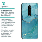 Blue Golden Glitter Glass Case for Xiaomi Redmi K20
