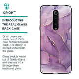 Purple Gold Marble Glass Case for Xiaomi Redmi K20