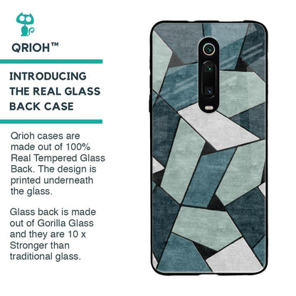Abstact Tiles Glass Case for Xiaomi Redmi K20