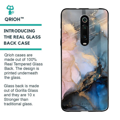 Marble Ink Abstract Glass Case for Xiaomi Redmi K20