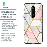 Geometrical Marble Glass Case for Xiaomi Redmi K20
