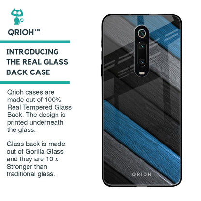 Multicolor Wooden Effect Glass Case for Xiaomi Redmi K20