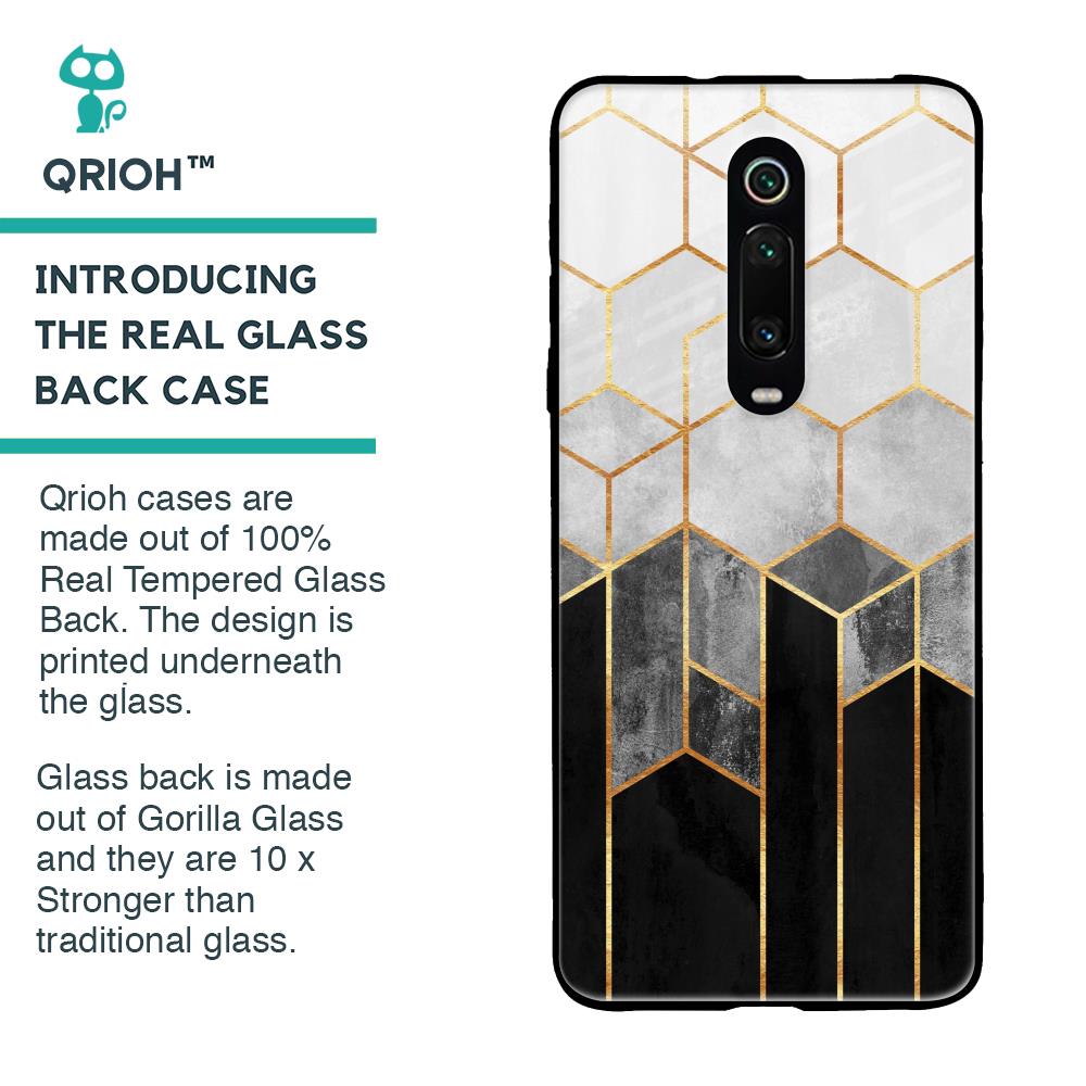 Tricolor Pattern Glass Case for Xiaomi Redmi K20