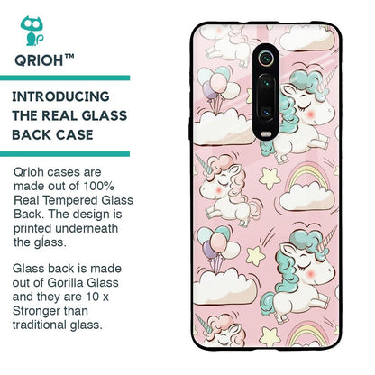 Balloon Unicorn Glass case for Xiaomi Redmi K20